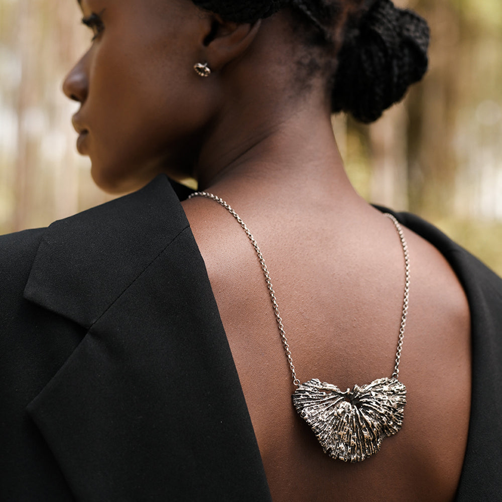 Butterfly Coral Statement Necklace