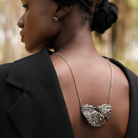 Butterfly Coral Statement Necklace