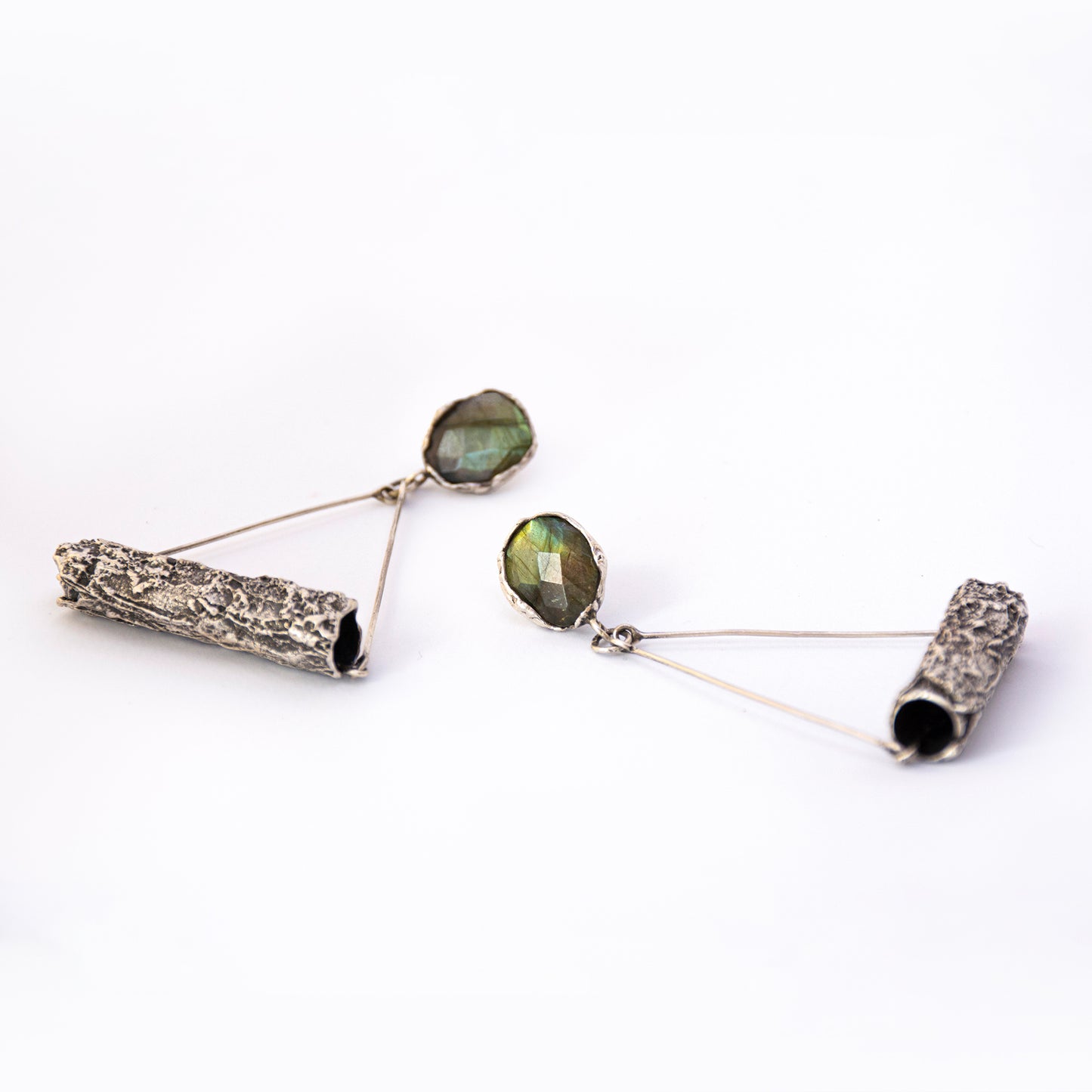 Tree Branch Labradorite Earrings